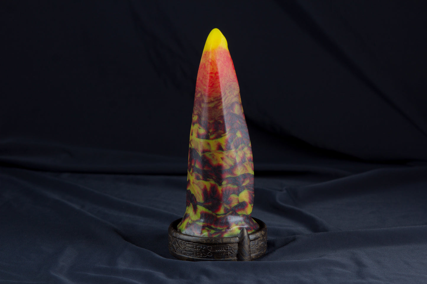 Medium Bloomstone in lava color, split firmness