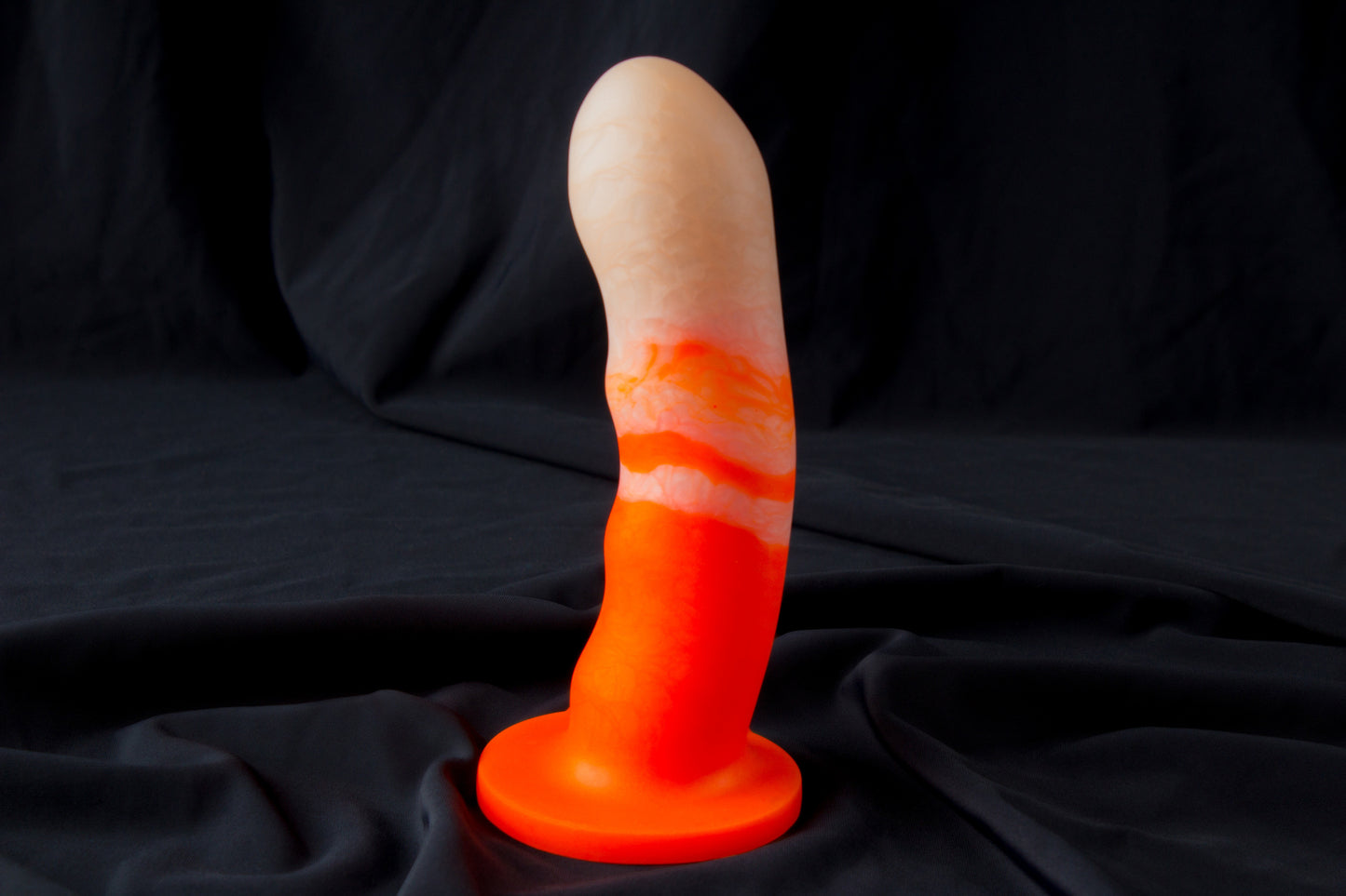 Petunia, Glow orange and pearl color, Hard firmness
