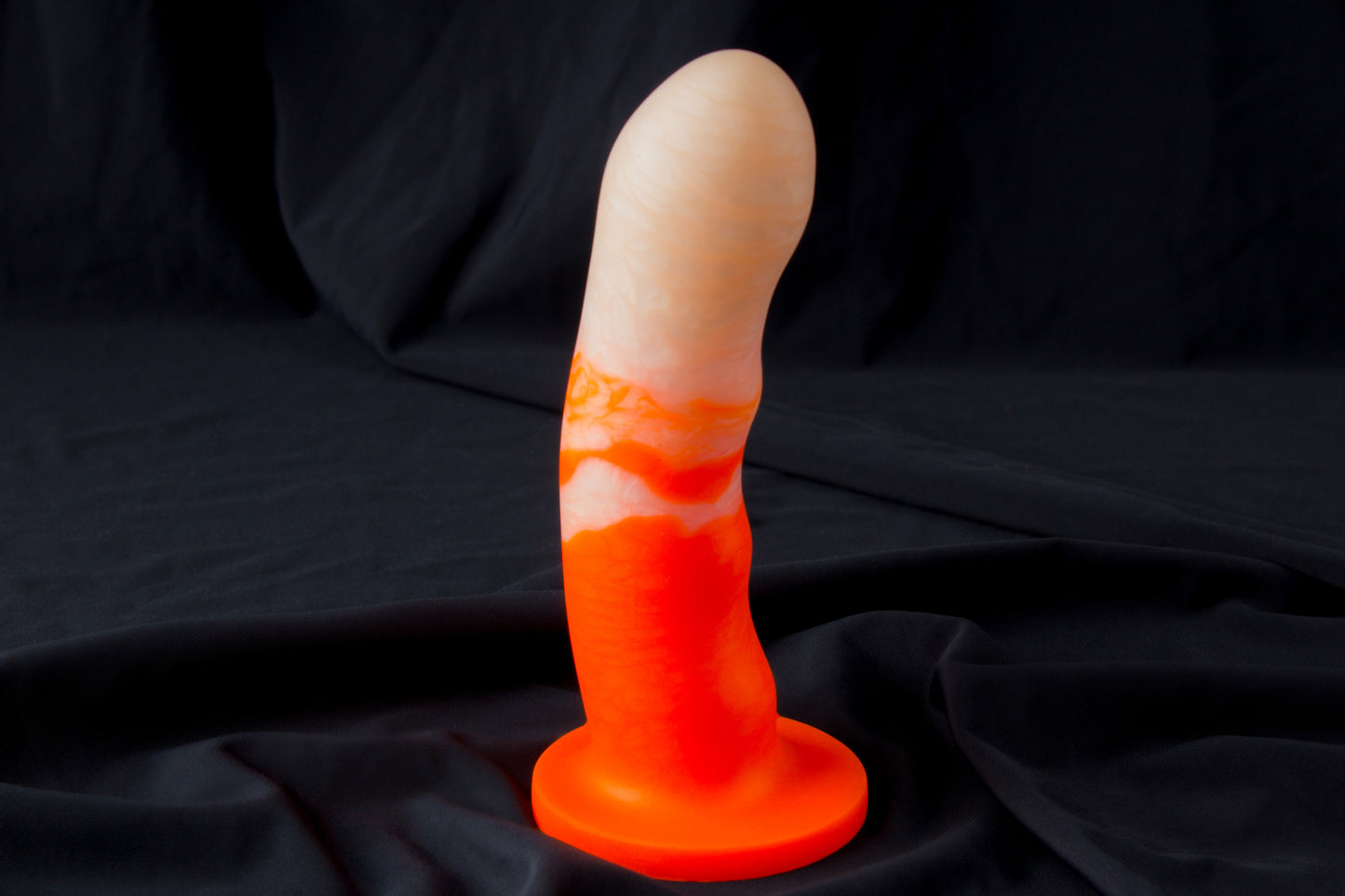 Petunia, Glow orange and pearl color, Hard firmness