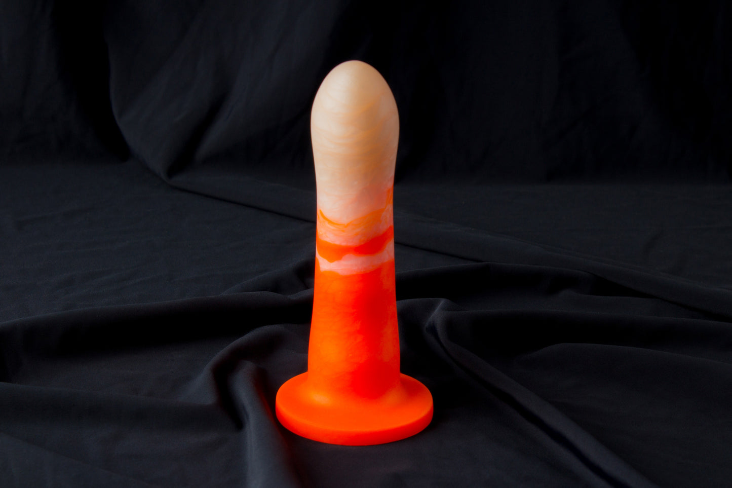 Petunia, Glow orange and pearl color, Hard firmness