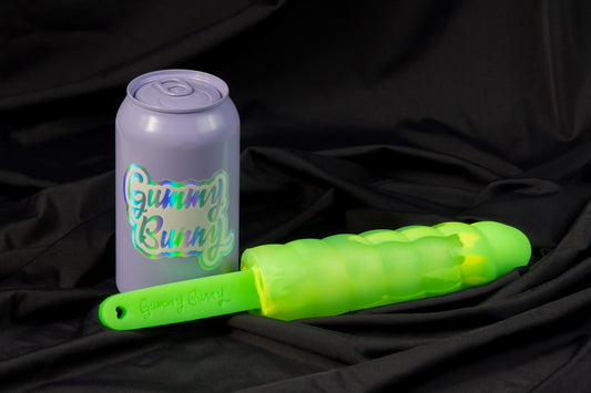 Swirl Gummy pop, Glow neon green drip, medium firmness