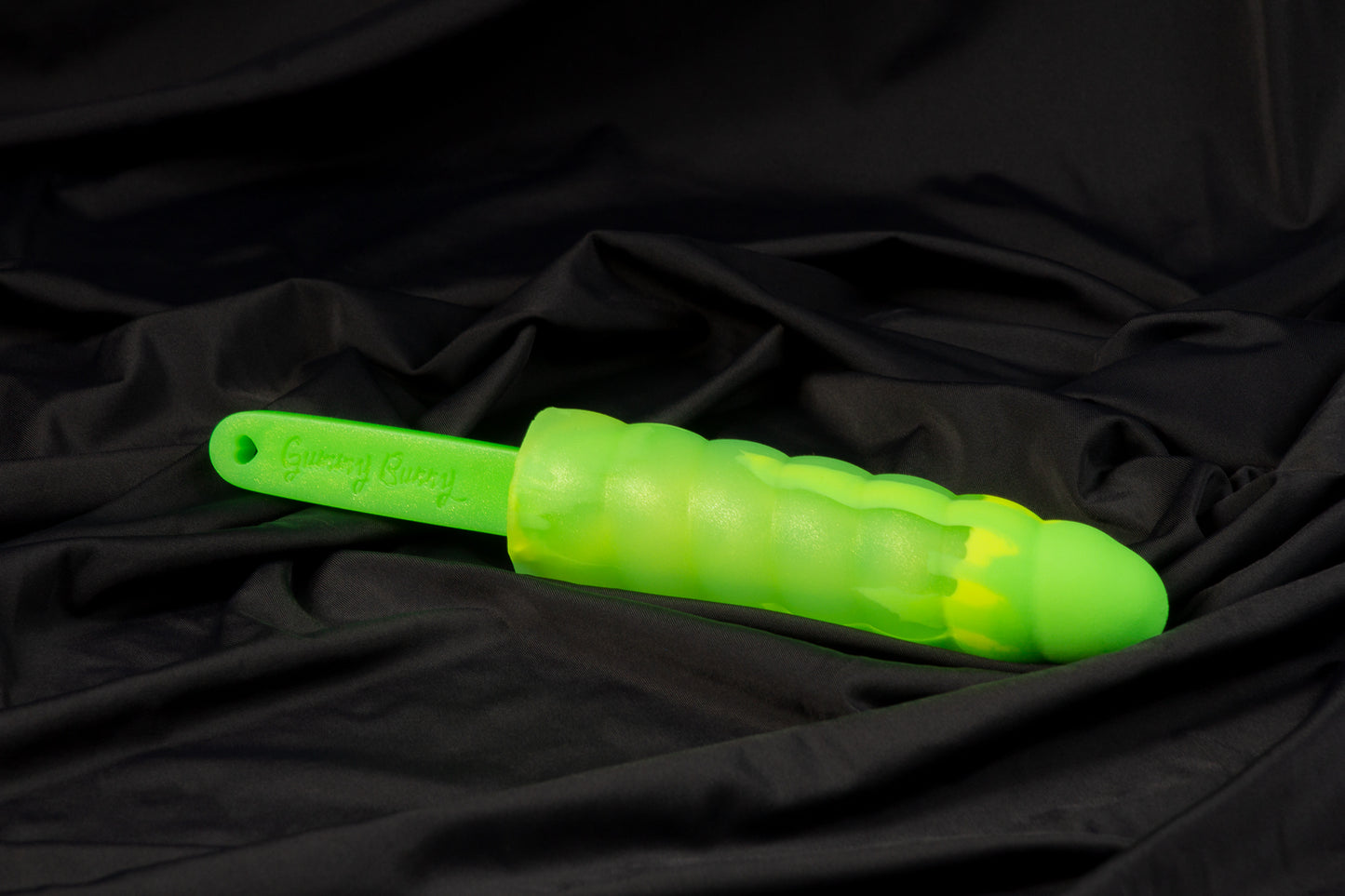 Swirl Gummy pop, Glow neon green drip, medium firmness
