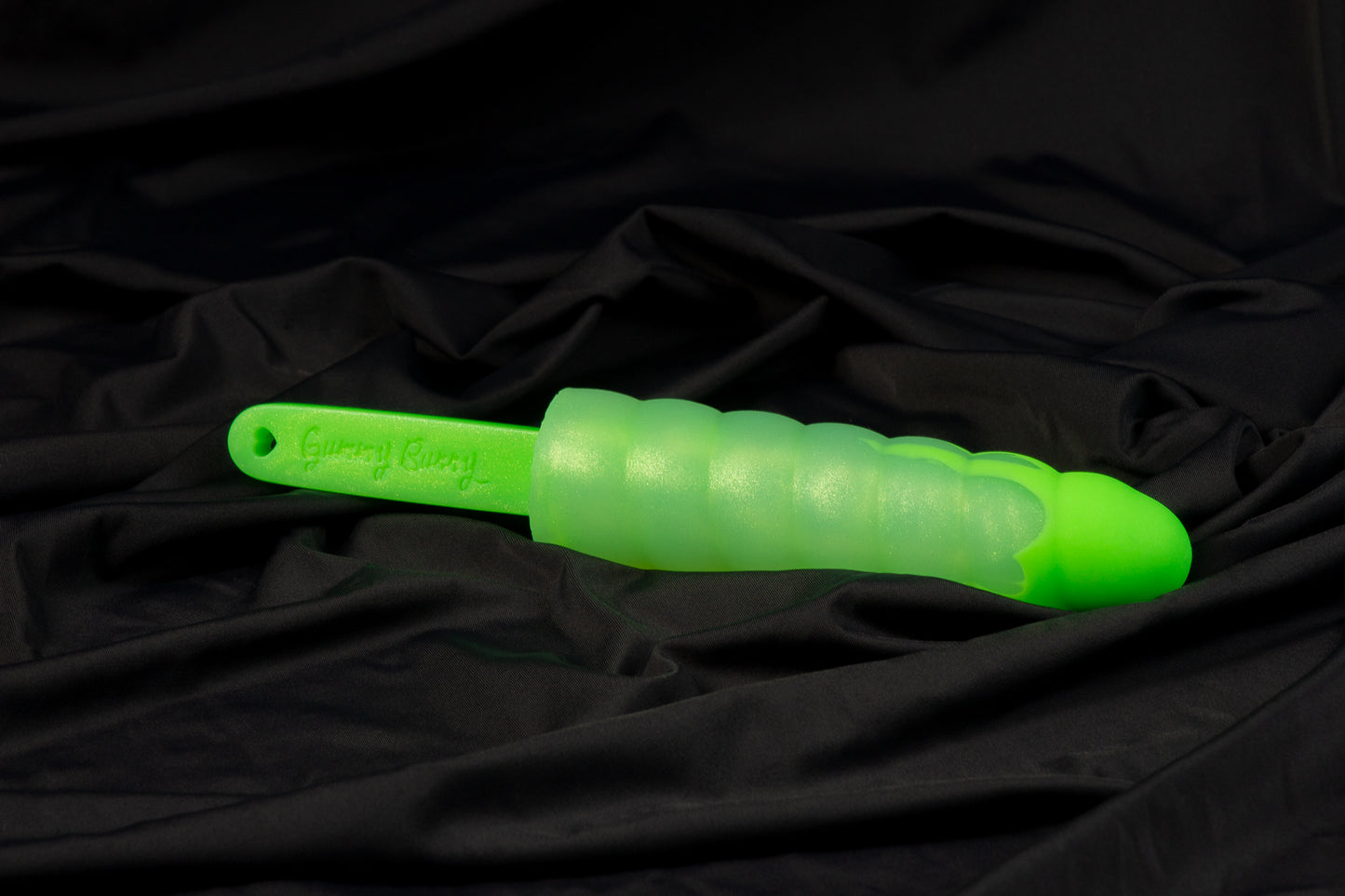 Swirl Gummy pop, Glow neon green drip, medium firmness
