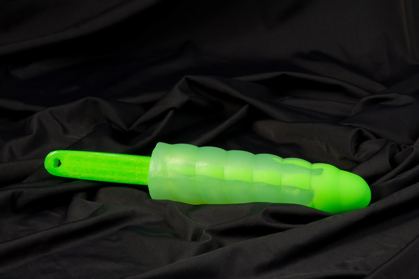 Swirl Gummy pop, Glow neon green drip, medium firmness