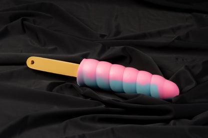 Swirl Gummy pop, Glow pink and blue, Medium firmness