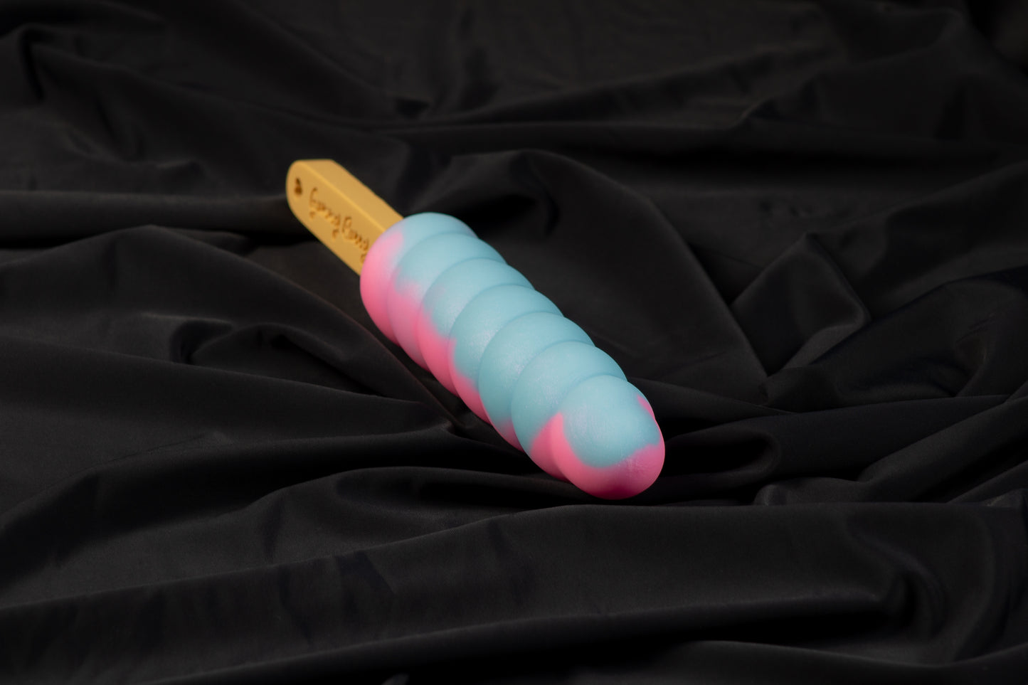 Swirl Gummy pop, Glow pink and blue, Medium firmness