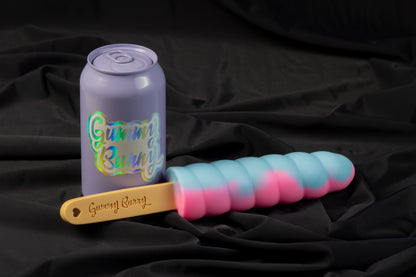 Swirl Gummy pop, Glow pink and blue, Medium firmness