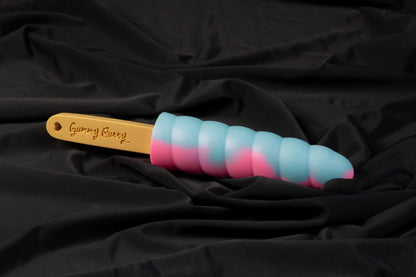 Swirl Gummy pop, Glow pink and blue, Medium firmness