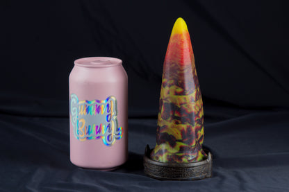 Medium Bloomstone in lava color, split firmness