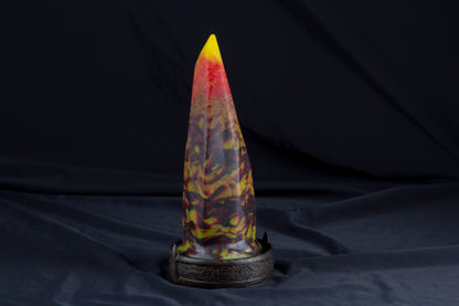 Medium Bloomstone in lava color, split firmness