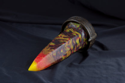 Medium Bloomstone in lava color, split firmness