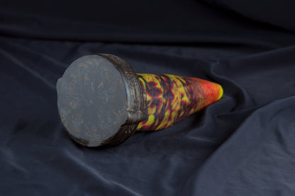 Medium Bloomstone in lava color, split firmness