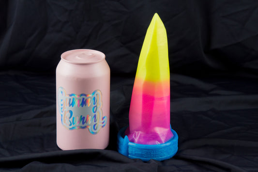 Medium Bloomstone in glow in the dark retrowave colors, soft firmness