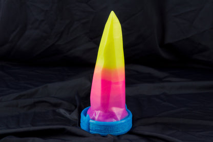Medium Bloomstone in glow in the dark retrowave colors, soft firmness