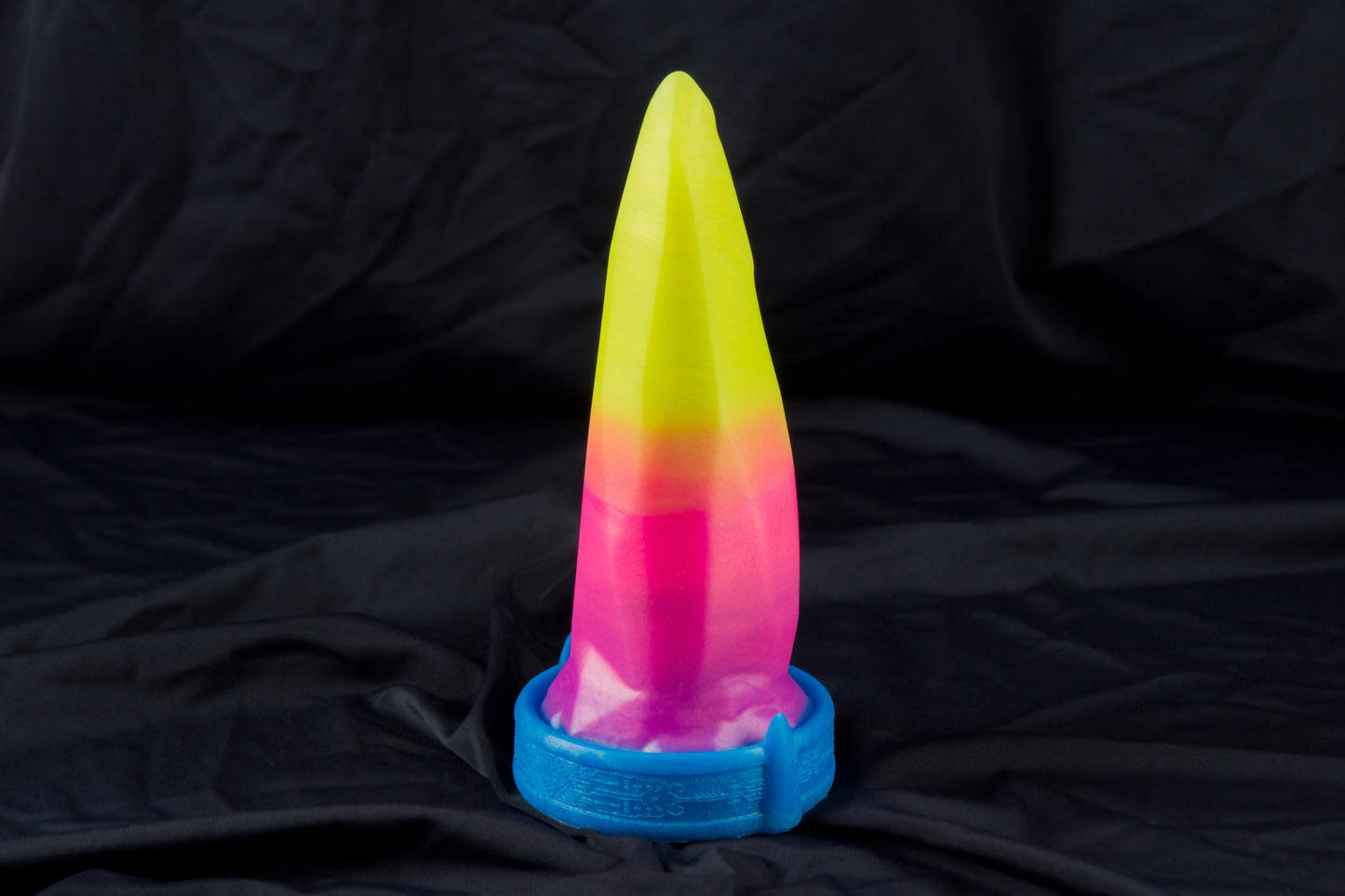 Medium Bloomstone in glow in the dark retrowave colors, soft firmness