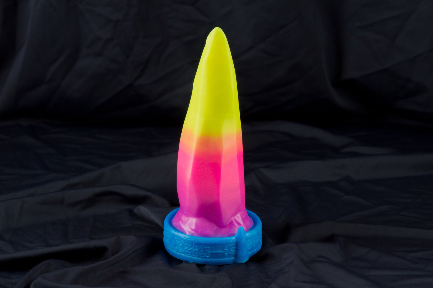 Medium Bloomstone in glow in the dark retrowave colors, soft firmness