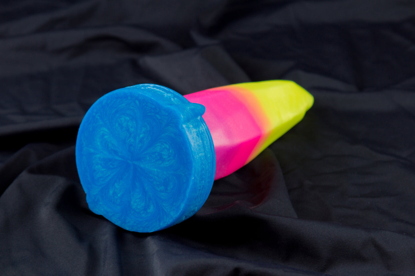 Medium Bloomstone in glow in the dark retrowave colors, soft firmness