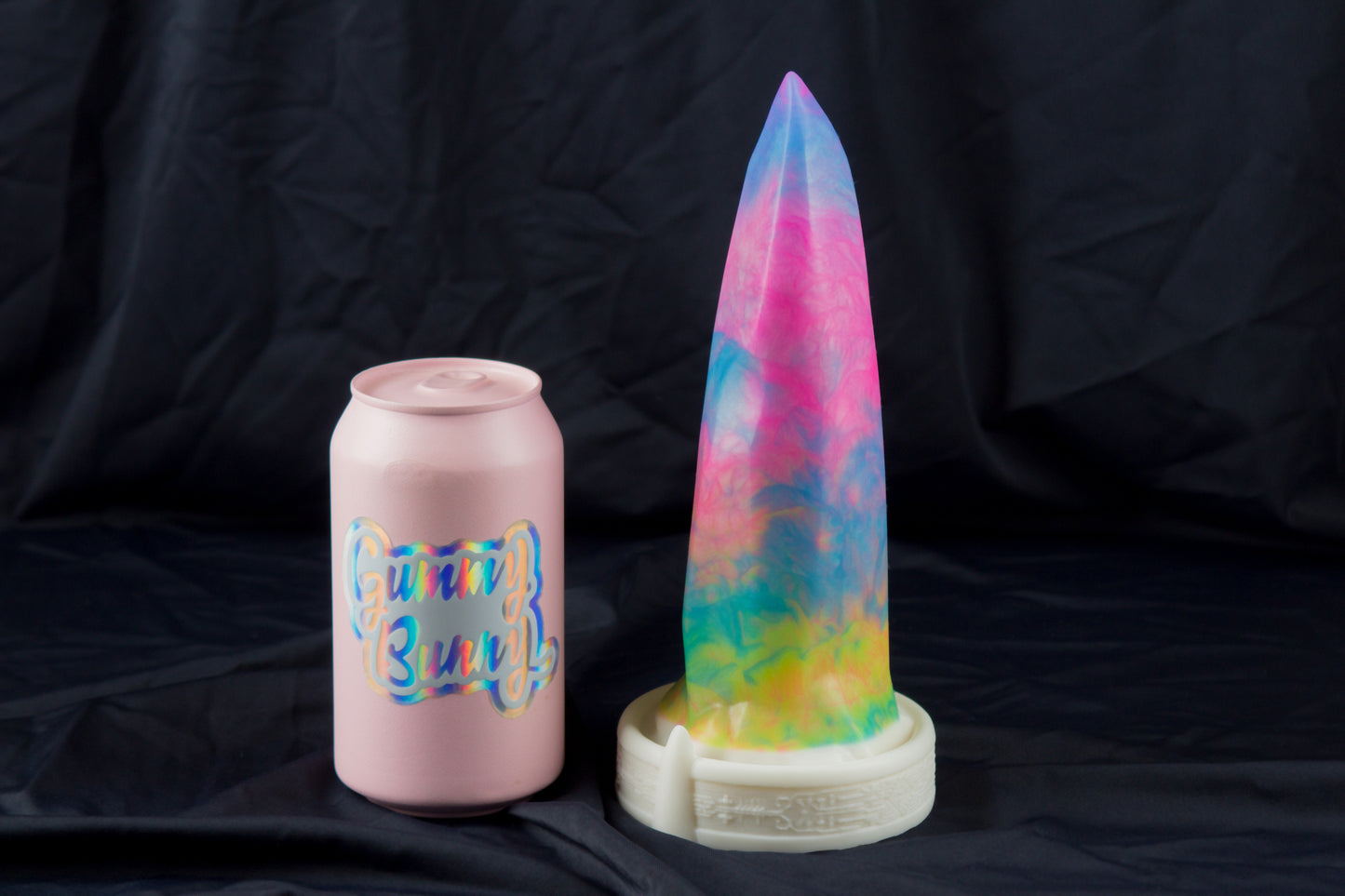 Large, Bloomstone, glow rainbow marble, medium firmness