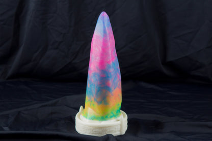 Large, Bloomstone, glow rainbow marble, medium firmness
