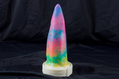 Large, Bloomstone, glow rainbow marble, medium firmness