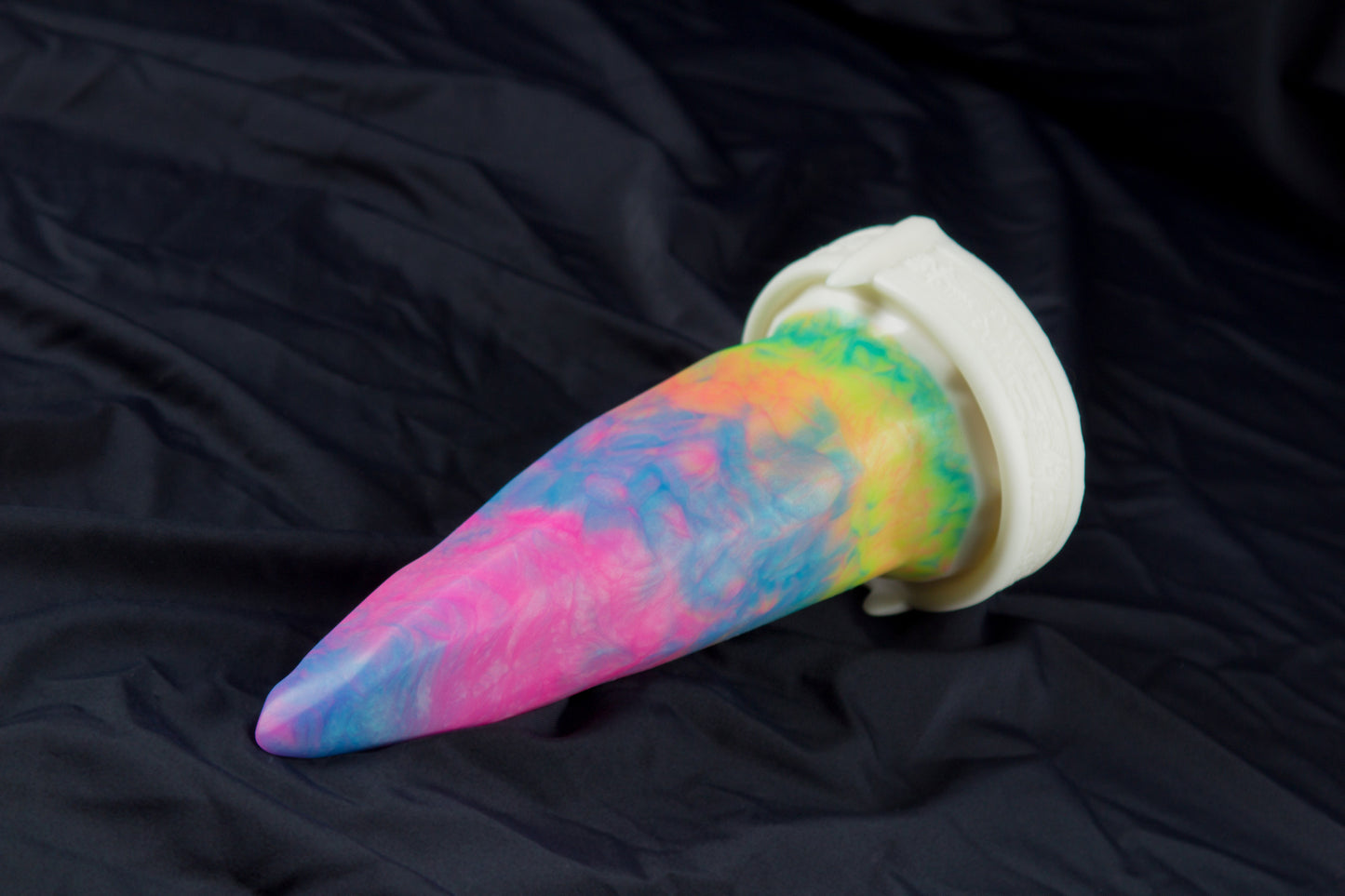 Large, Bloomstone, glow rainbow marble, medium firmness