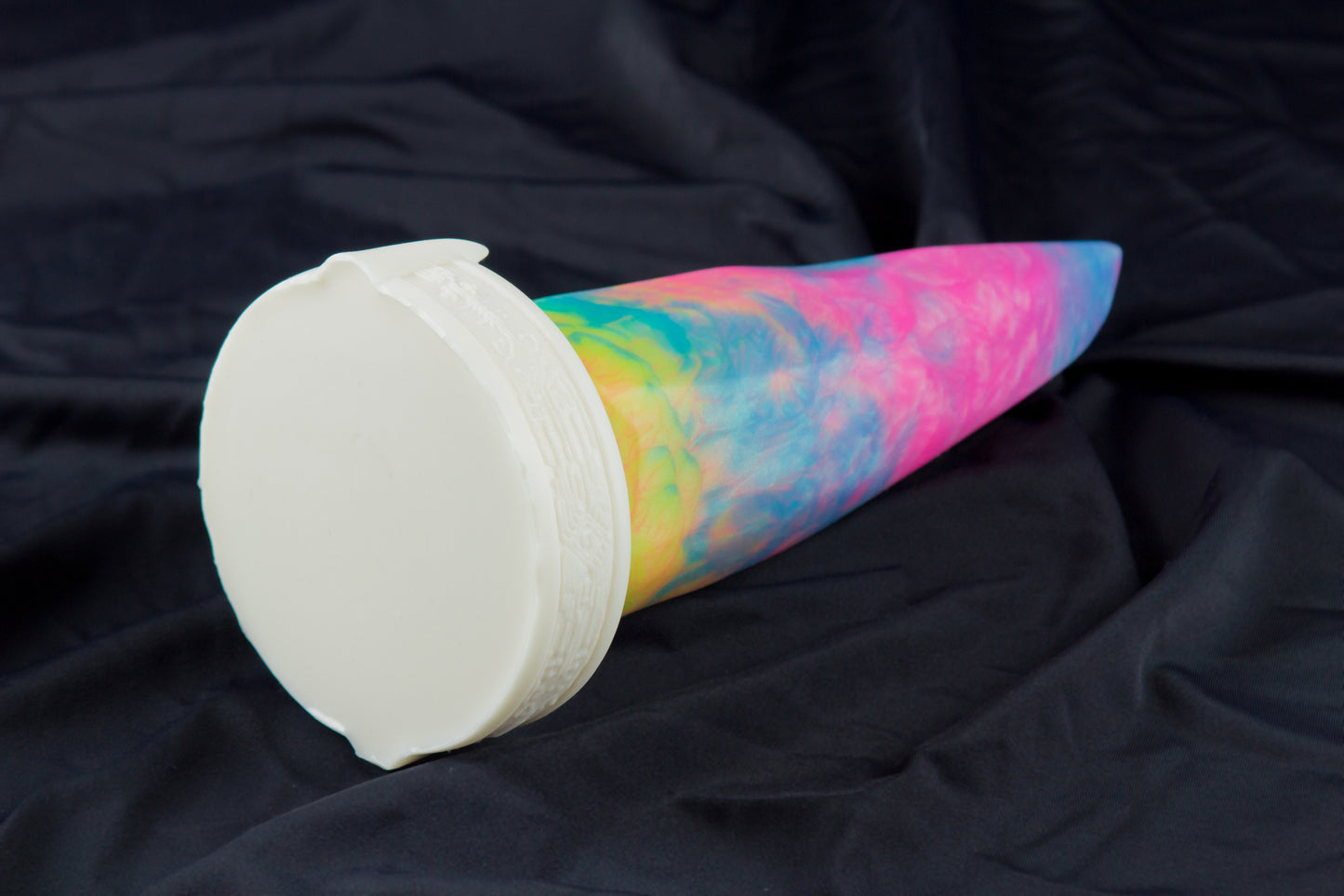 Large, Bloomstone, glow rainbow marble, medium firmness