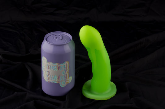 Petunia, Glow neon green drip, medium firmness, Suction cup base