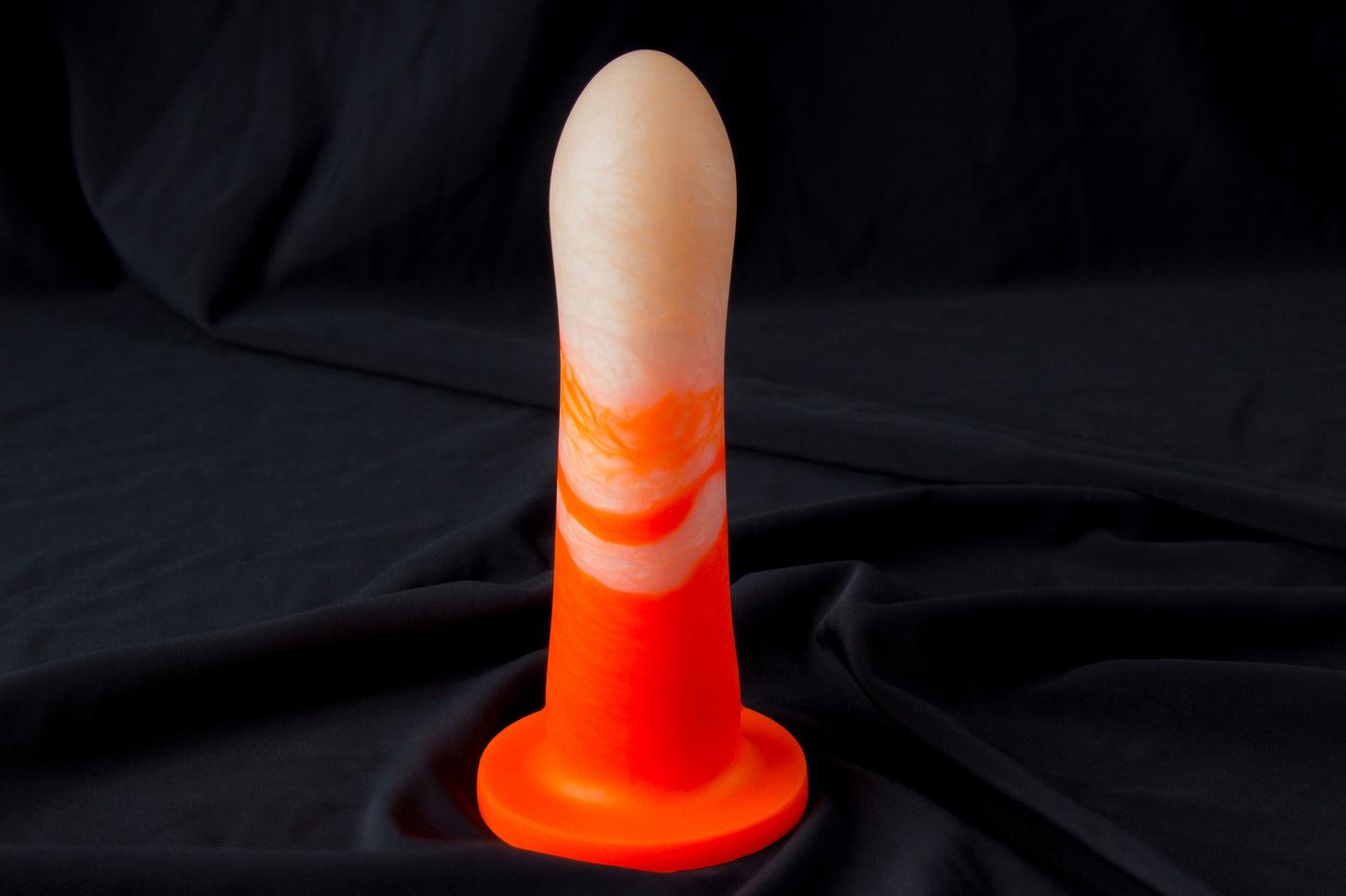 Petunia, Glow orange and pearl color, Hard firmness