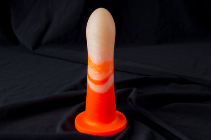 Petunia, Glow orange and pearl color, Hard firmness