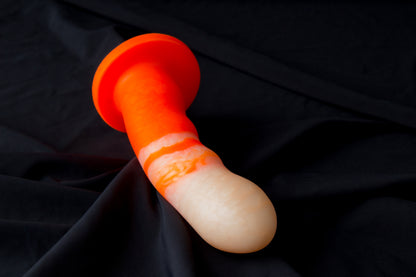 Petunia, Glow orange and pearl color, Hard firmness